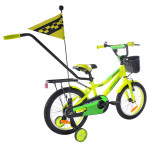 Detský bicykel 16" Fuzlu Thor neónový, žlto-zelený